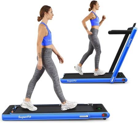 Goplus 2-in-1 Folding Treadmill